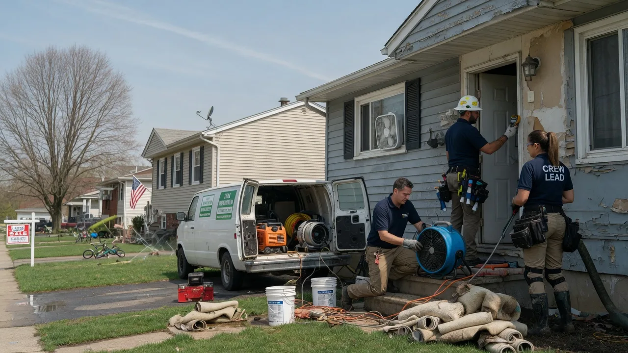 Flood Cleanup in Pleasant Plains, IL near me