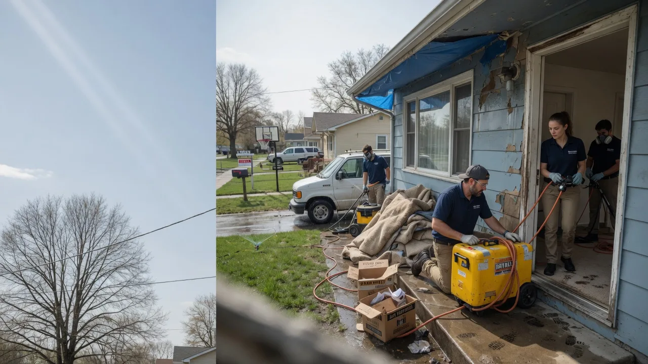 Basement Flood Cleanup in Pleasant Plains, IL near me